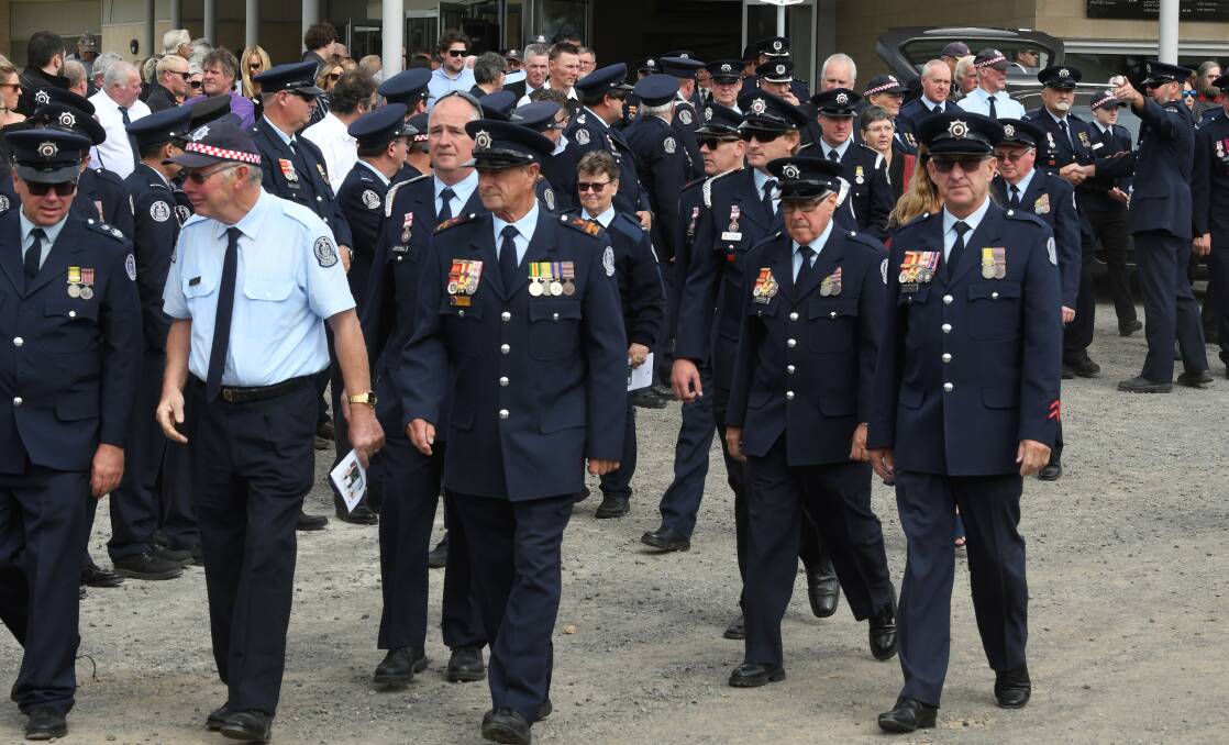 RESPECTS: Dozens of CFA members attended to honour a friend and colleague.