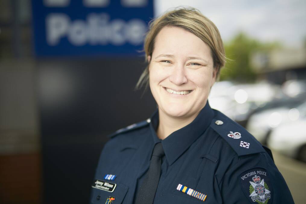 GOOD RESULT: Superintendent Jenny Wilson thanked the community for working with police to bring down the crime rate. Photo: Luka Kauzlaric 
