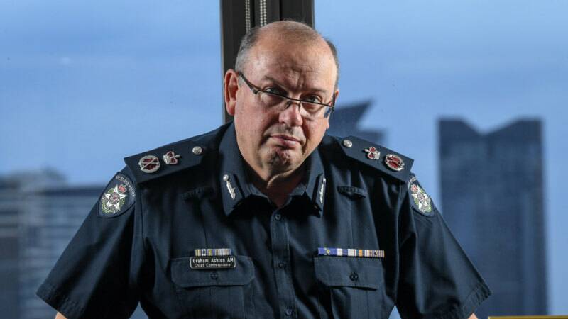 Victoria Police Chief Commissioner Graham Ashton. Photo: Justin McManus