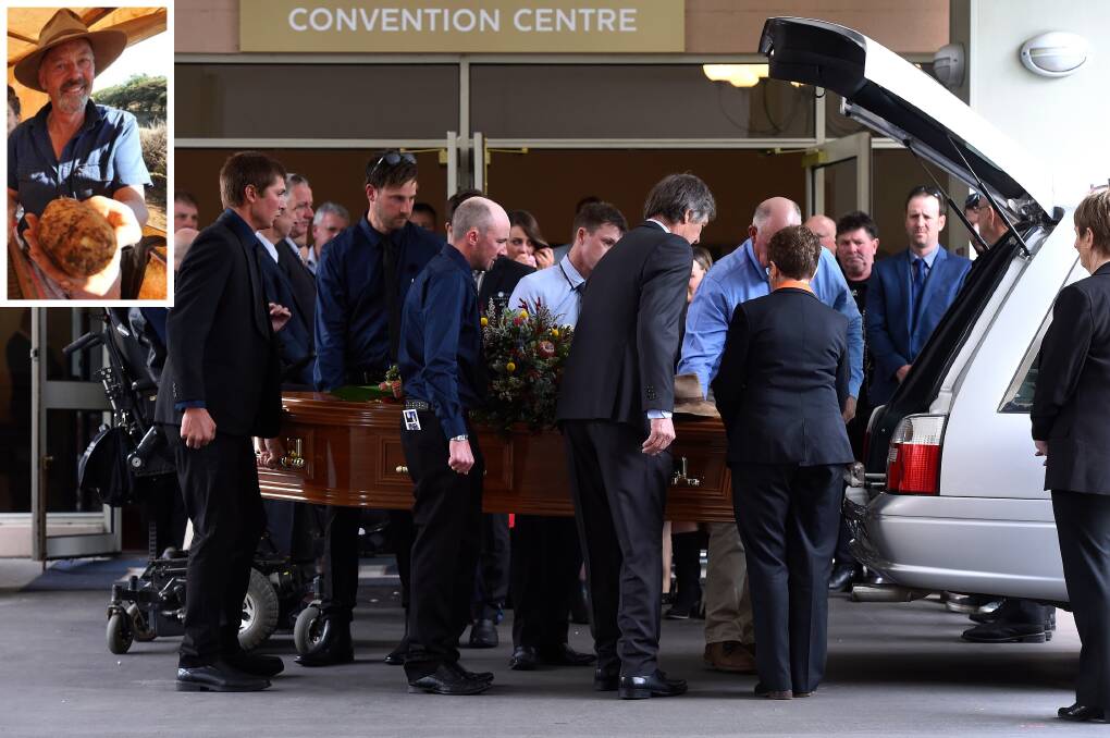 Hundreds gathered to bid farewell to Norm Suckling on Friday afternoon.