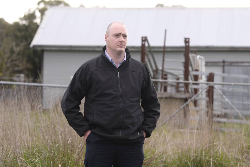 ON THE LOOKOUT: Acting Detective Sergeant Andrew Barnes is one of the farm crime liaison officers in Ballarat. Photos: Lachlan Bence