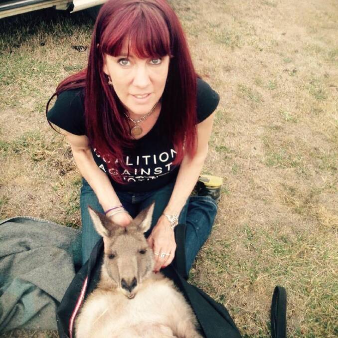 Experienced wildlife rescuer and carer Helen Round is urging people to love kangaroos appropriately. Photo: Supplied 
