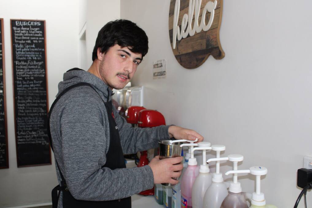 GAINING EXPERIENCE: Max, 17, enjoyed the program and is now looking for a job in hospitality. 
