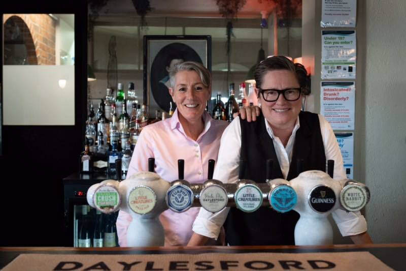 Daylesford Hotel owners Anne-Marie and Rosi. Photo: Supplied
