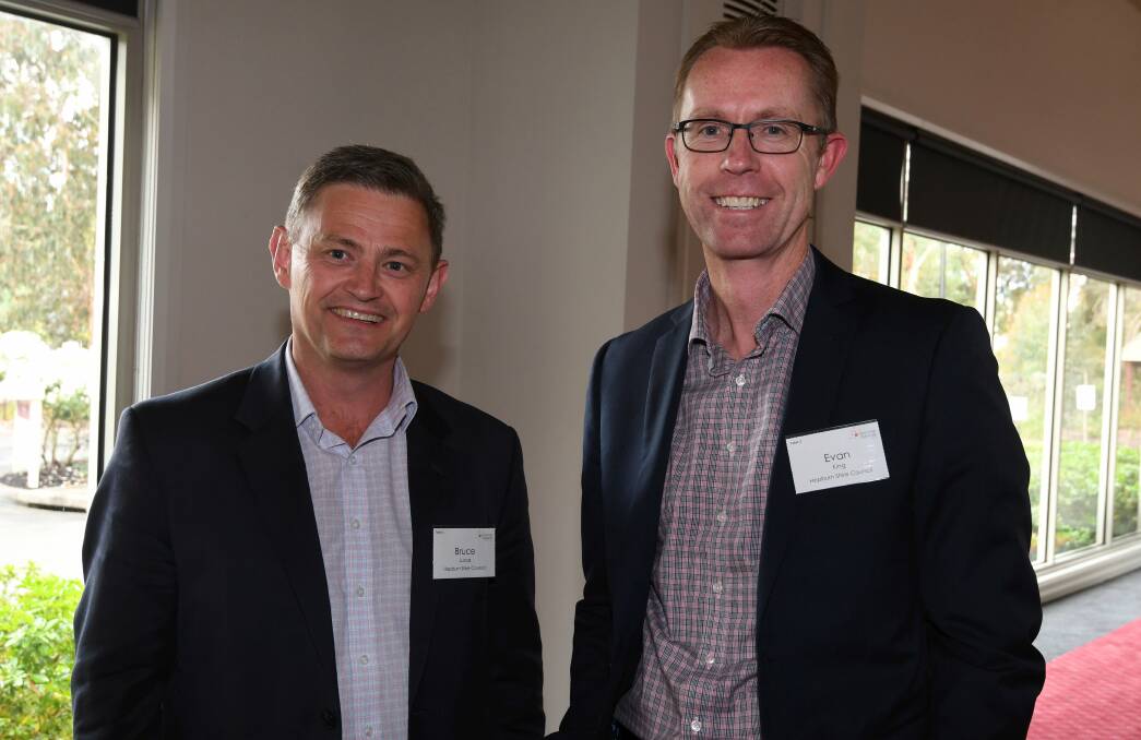Hepburn Shire Council's Bruce Lucas and Evan King (right)