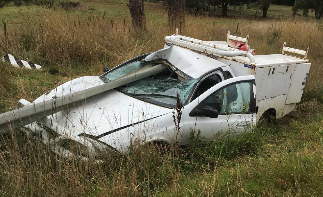 The driver was extremely lucky to escape mostly unscathed. Photo: Supplied