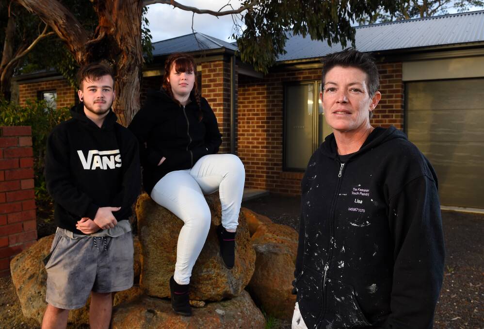 ORDEAL: Creswick's Jake Wright, Sasha Cousins and Lisa Cousins want more police in their town to assist with faster response times. Photo: Adam Trafford