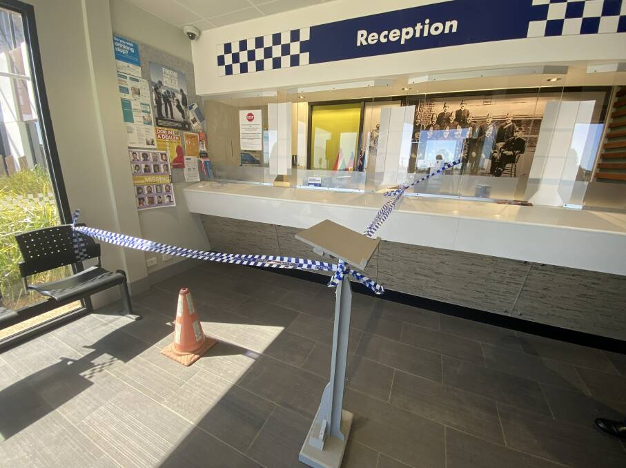 Ballarat West Police station is closed to the public. Photo: Hayley Elg