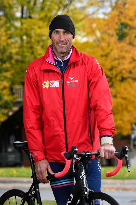 RIDING FOR A CURE: AFL Hall of Fame's Tony Lockett. Photo: Adam Trafford