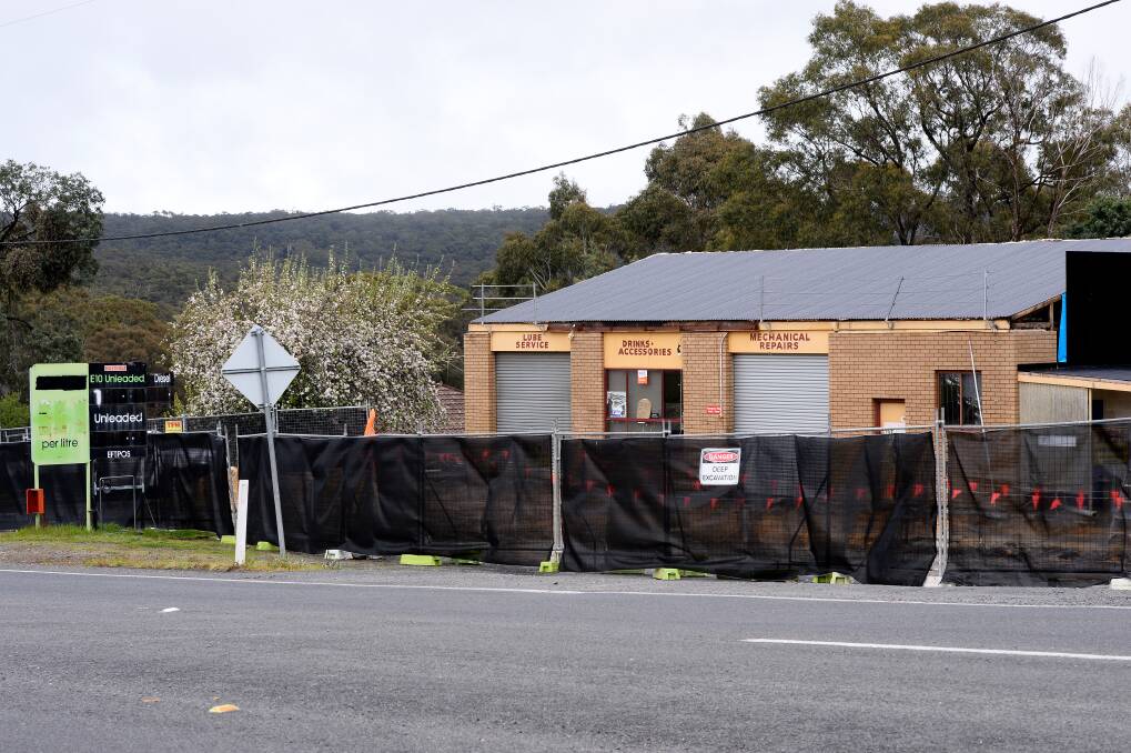 The site being updated on the Midland Highway at Daylesford
