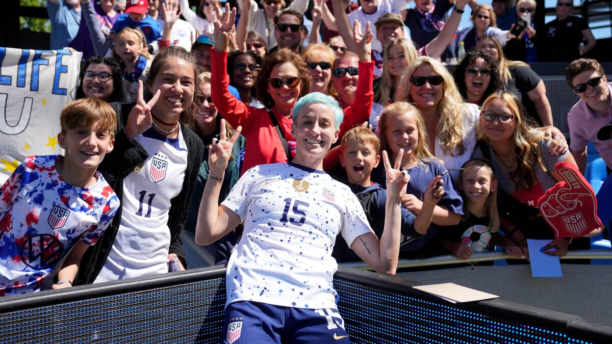 Megan Rapinoe is chasing a fairytale end to her career. Picture Getty Images