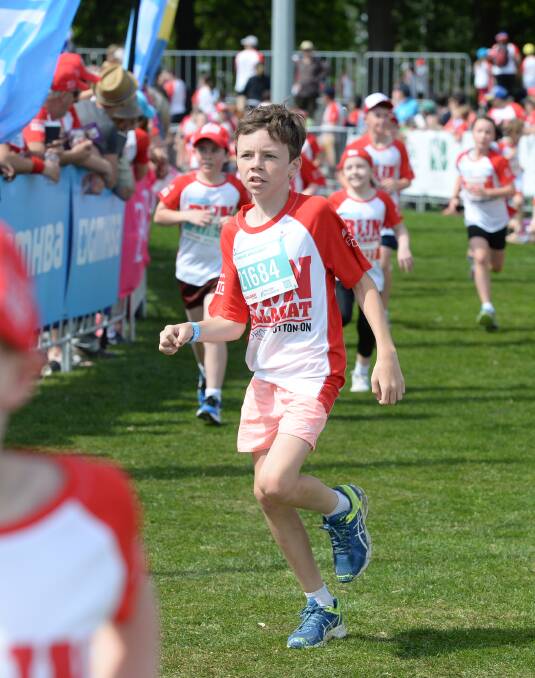 Run, Ballarat, Run: A few of the younger competitors in last year's Run Ballarat, which raised $889,404 for children's health. Picture: Luka Kauzlaric.