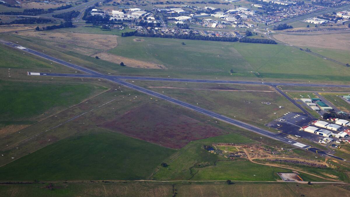 Ballarat Airport as seen from the sky. Picture:  Mark Smith.