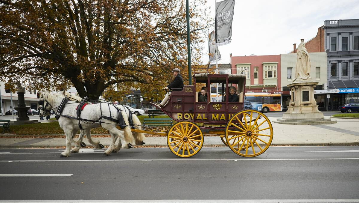 Heritage weekend: The clip-clop of horse hoofs could be heard up and down Sturt Street over the weekend as carriages ferried passengers around town. 