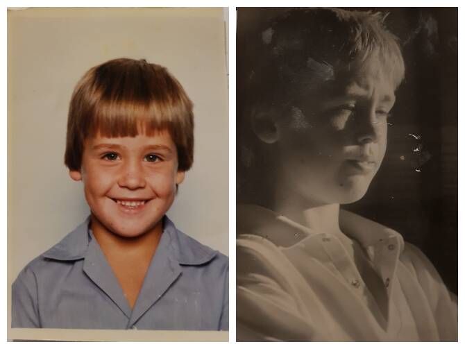 Childhood pictures of a survivor, David, whose story was told in The Courier earlier this week