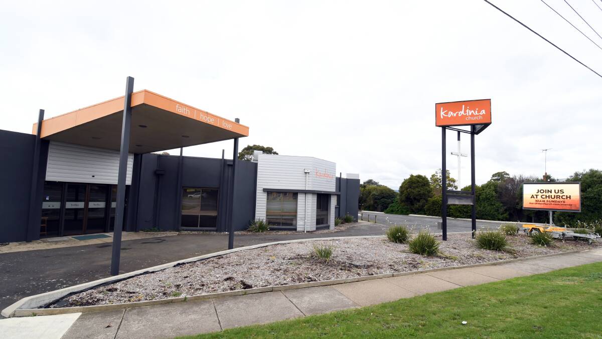 SUBDIVISION PLANS: Under a proposal submitted to council, the Albert Street site where the Kardinia Church is currently based would be subdivided into three separate plots. Picture: Kate Healy. 