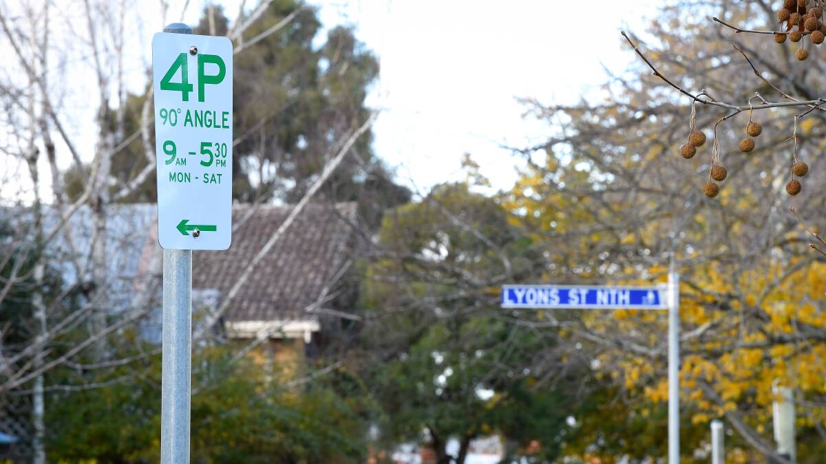 PARK LIFE: New signs have cropped up in areas just outside of the CBD as part of the wider parking changes across Ballarat. Photo: Adam Trafford. 