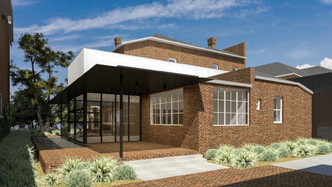 A rendering of the outdoor dining courtyard. Image: from planning application. 