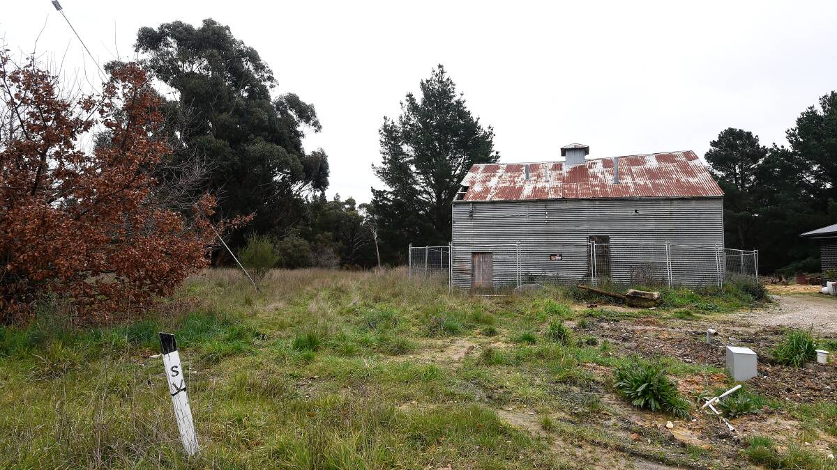 PUMP SHED: The structure, which is now deemed unsafe to access, was built during a gold mining revival during the 1930s. Picture: Adam Trafford. 