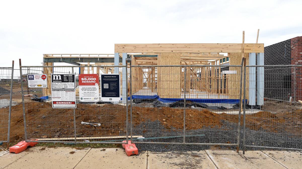 BOOM TIME: Construction work has accelerated in growth areas around Ballarat. Picture: Adam Trafford.