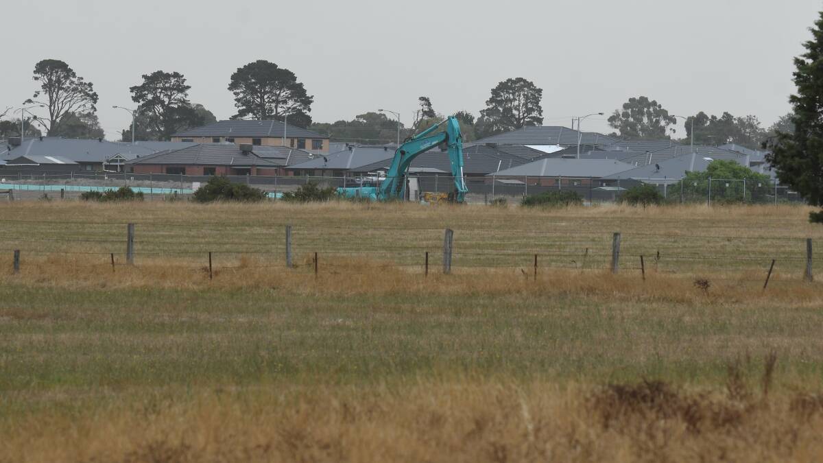 NEW DEVELOPMENT: Part of the property earmarked for subdivision in the Ballarat West Growth Area. Picture: Lachlan Bence. 