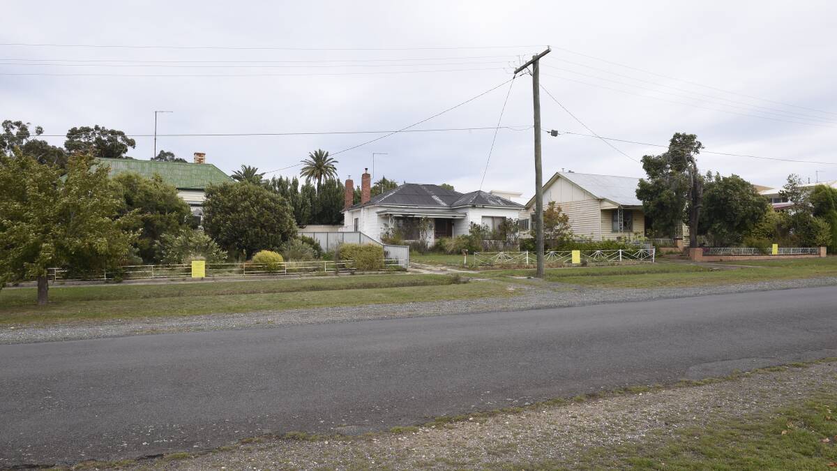 The properties that would be affected by the development. Picture: Adam Trafford.