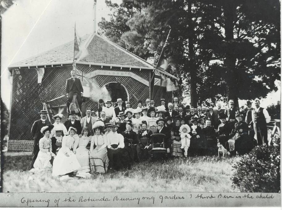 A historic picture from the time of the rotunda's opening in the early 20th century. Picture: Buninyong Historical Society. 
