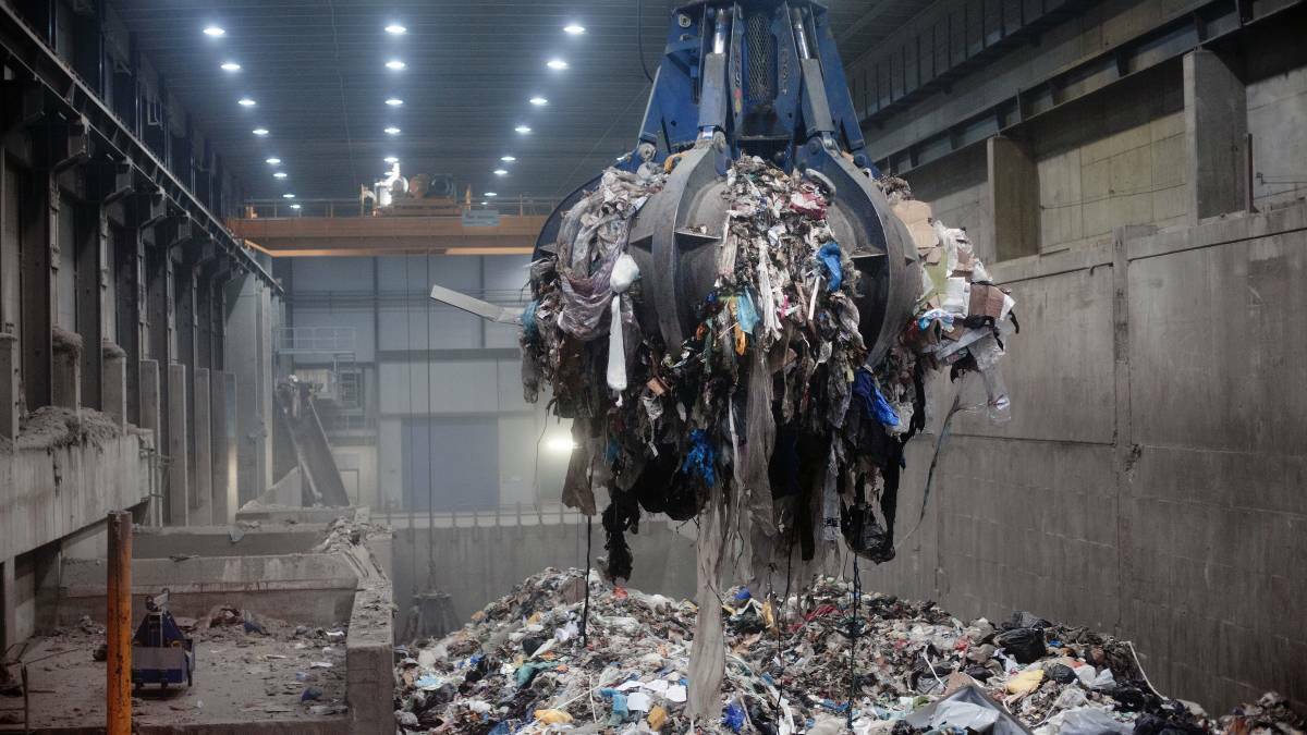File picture of a waste-to-energy plant