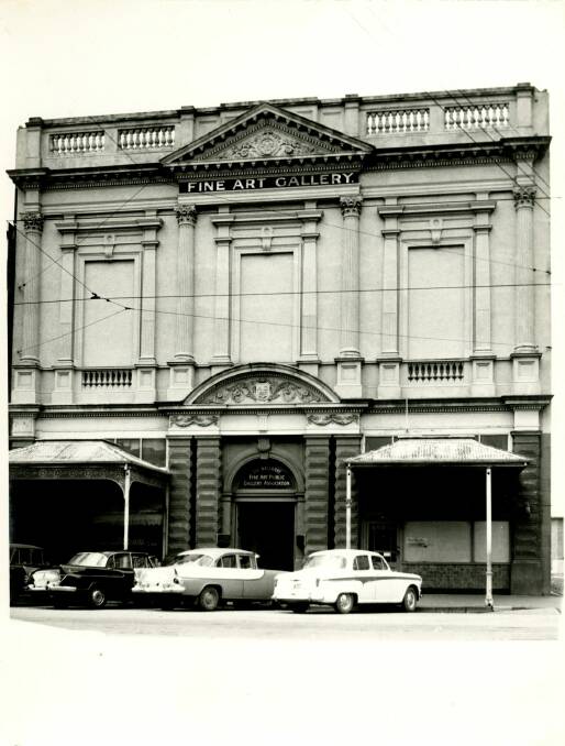 The facade seen with its original verandahs. Picture: Art Gallery of Ballarat