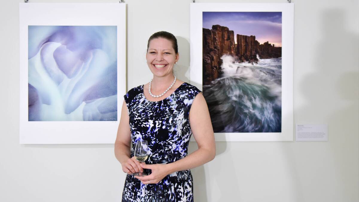 Mieke Boynton at the exhibition launch in Ballarat. Picture: Brendan McCarthy.