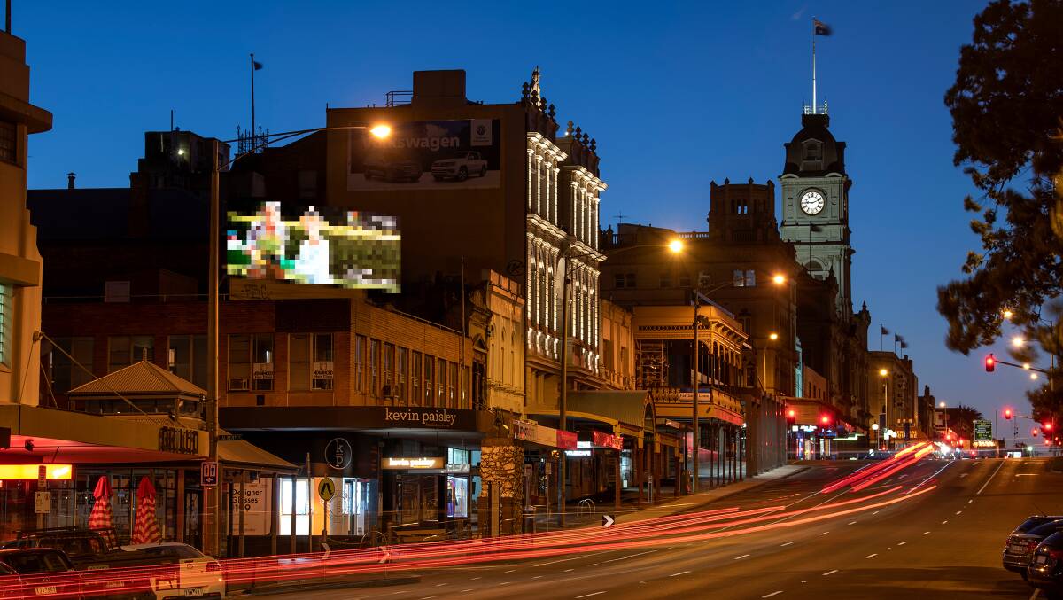 A digitally altered image created to show what the billboard might look like. Picture: Peter Kervarec