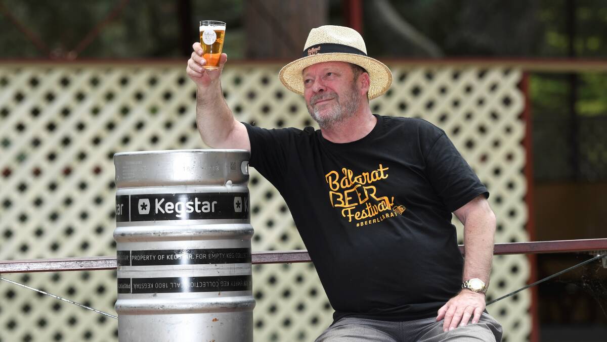 THINGS ARE LOOKING UP: Ric Dexter, pictured here ahead of a previous event, hopes the Beer Festival will still be happening as planned. Picture: Lachlan Bence.