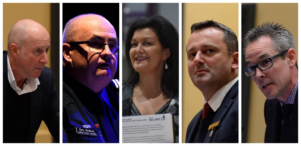 CONTENDERS: Five councillors are putting their hats into the ring for the mayoral role, which will be decided at a special council meeting later this month. 