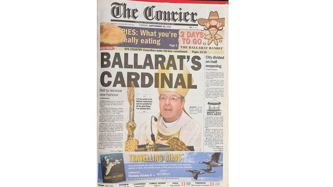 Cardinal George Pell; a life in the news