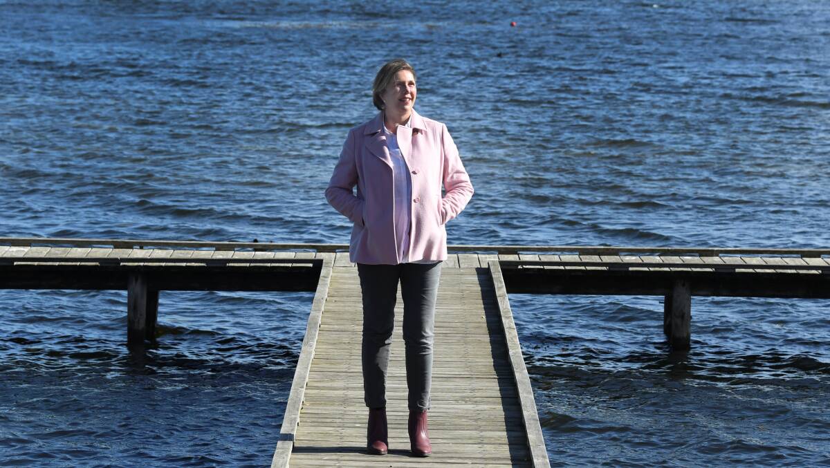 Catherine King broke new ground with her re-election on Saturday - but was forced to re-adjust to the prospect of three more years in opposition. Picture: Lachlan Bence.
