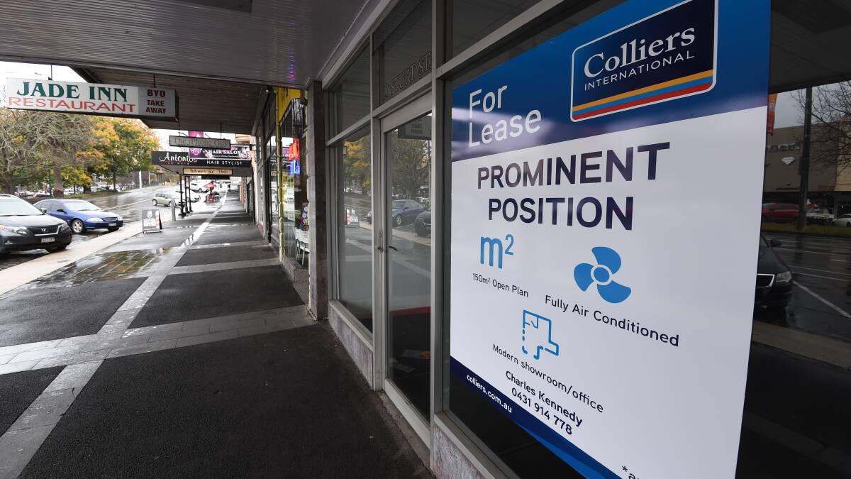 Empty shopfronts have become a familiar sight in Ballarat