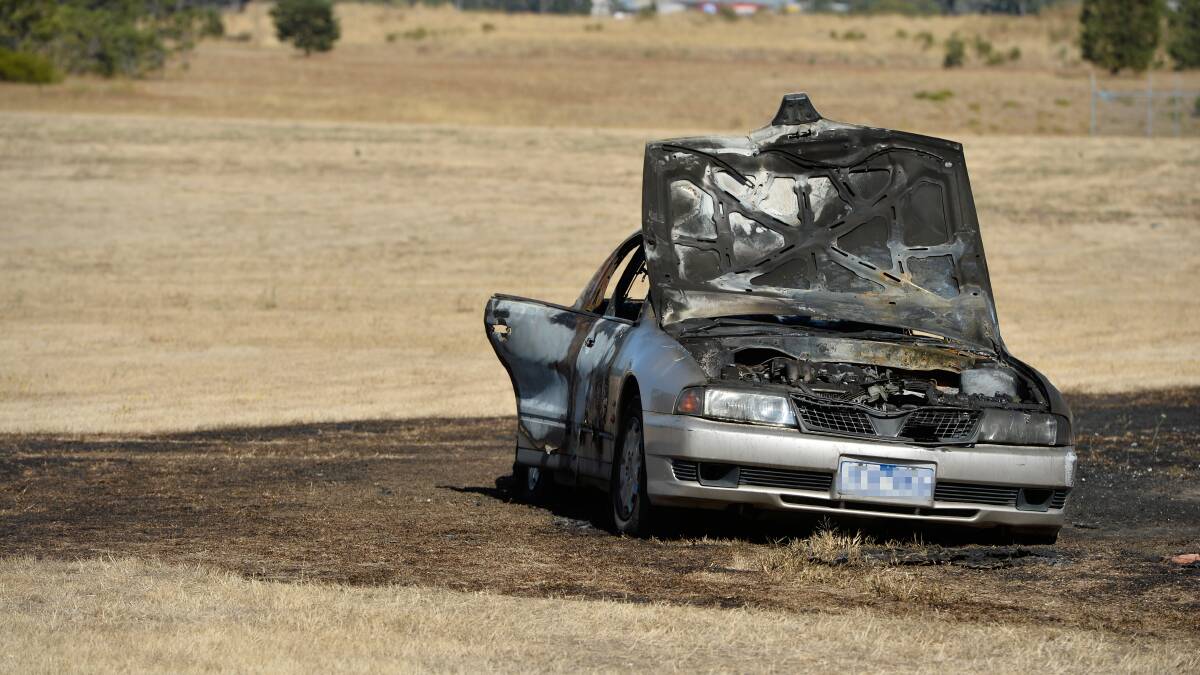 Also in Pioneer Park - this is one of the previous cars burnt out in recent weeks.