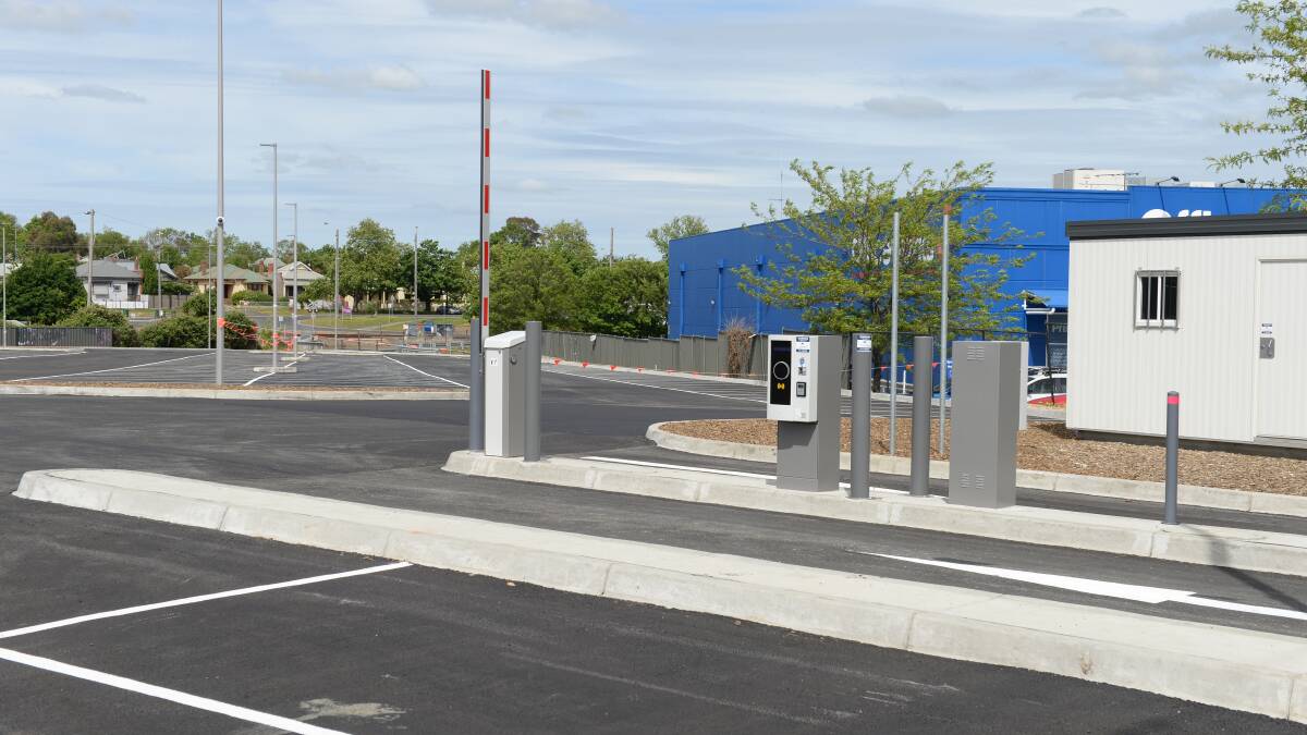 NEW SPACE: The Creswick Road car park has not been used much since its completion last October. Picture: Kate Healy. 