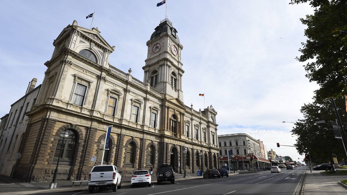 Ballarat town hall, where the 2020/21 budget was discussed on Wednesday.