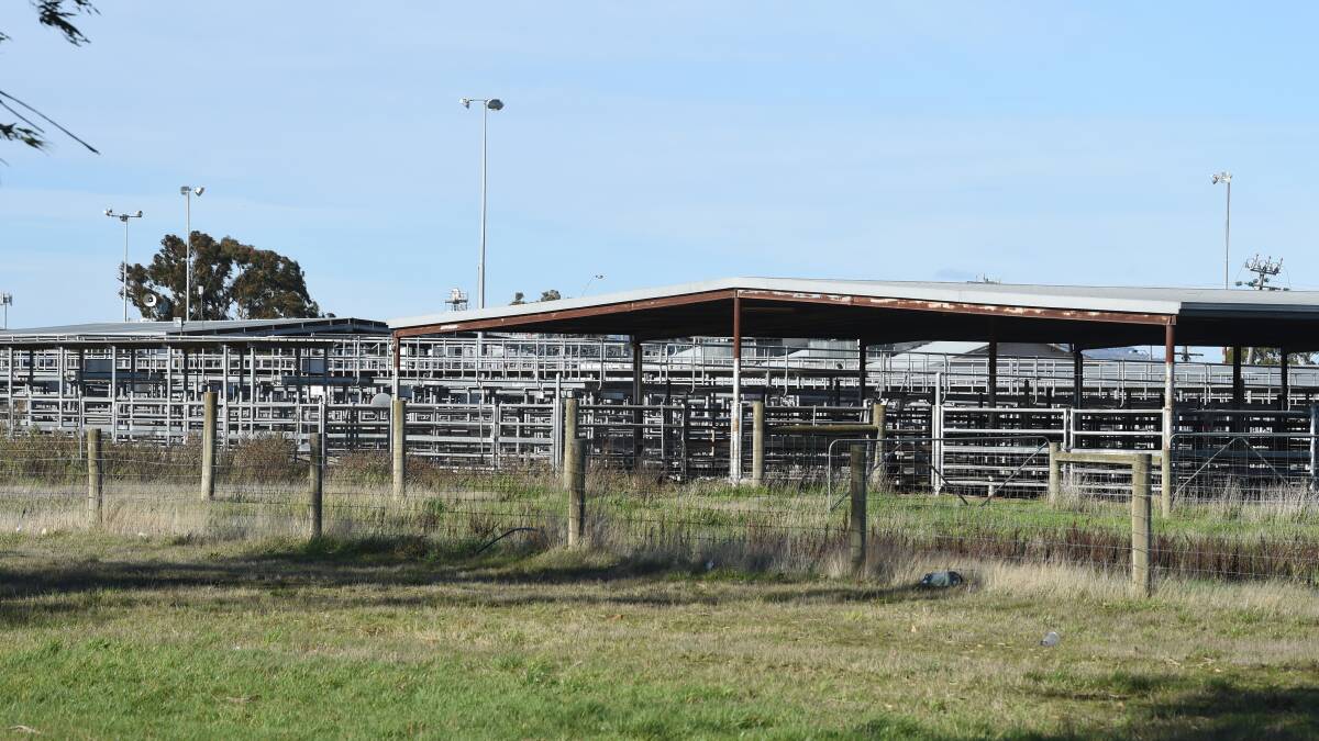 The disused saleyards site as they appeared last month. Photo: Kate Healy.