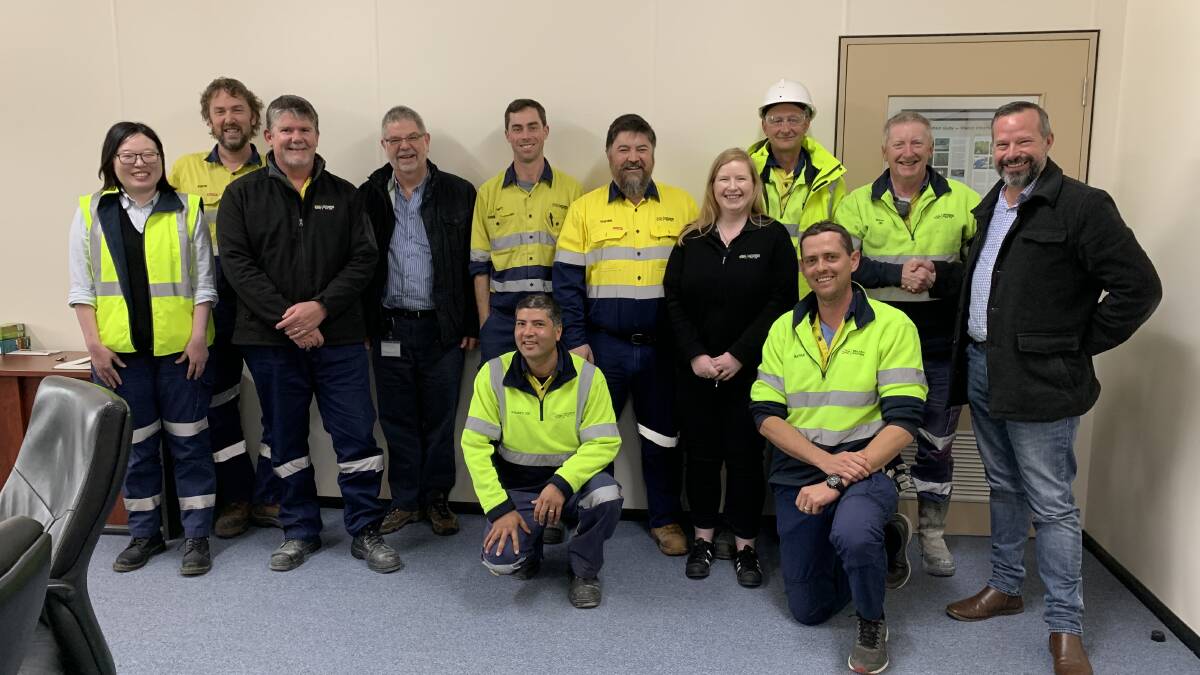 TAXED: Stuart Grimley meets with workers at Ballarat Gold Mine in the hope of finding a solution to the gold mine impasse. Picture: Supplied. 