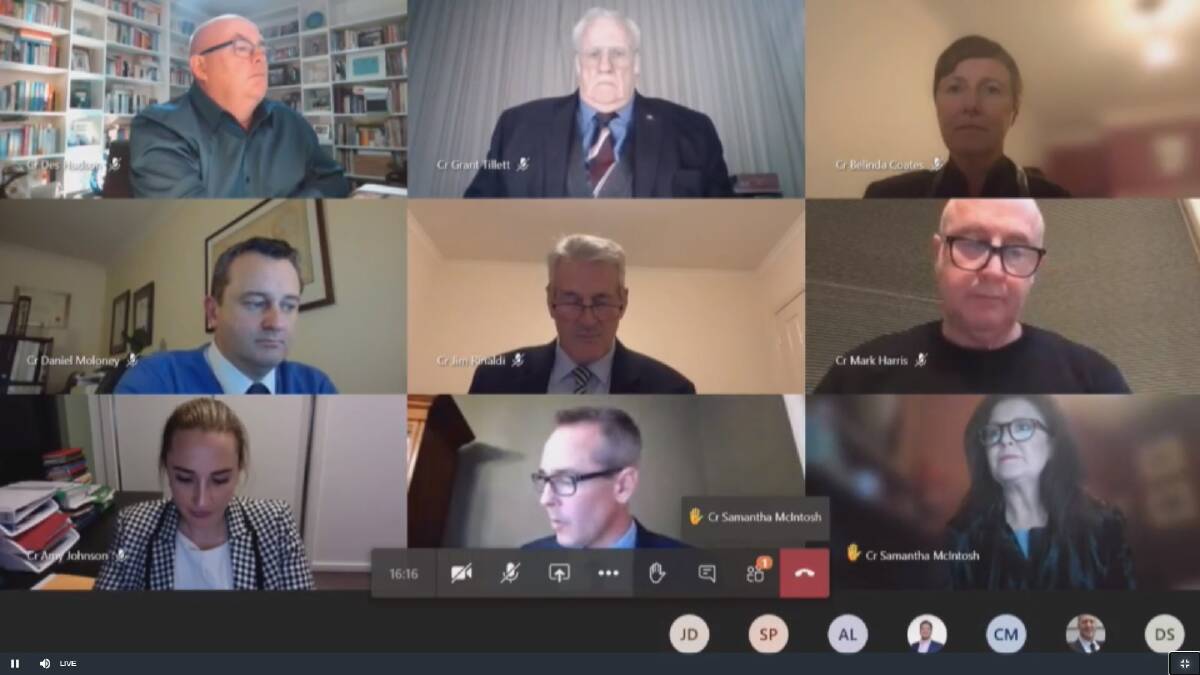 The virtual council meeting held on July 22