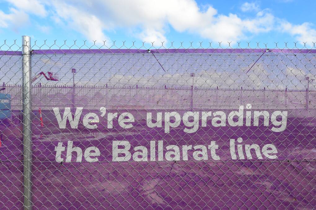 The Ballarat Line upgrade work is to ensure more services and greater reliability