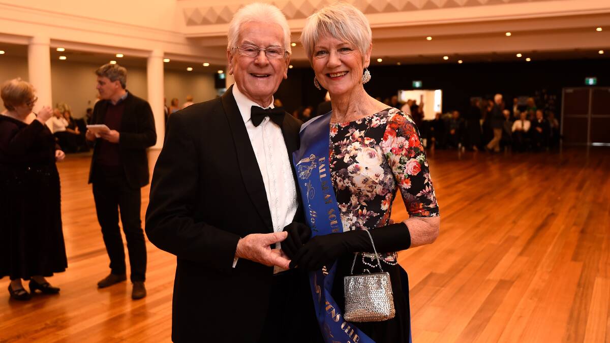 Ron Medson and Brenda Fraser won most elegant couple during the Ballarat South Senior Citizens Ball at Civic Hall. Picture by Adam Trafford/Ballarat Courier.