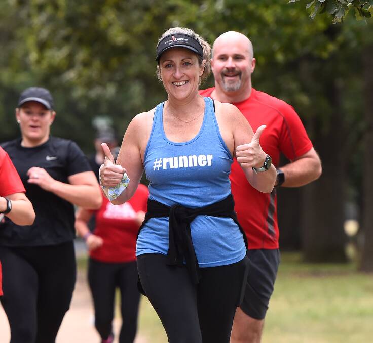 GOOD TO BE BACK: Participants braved low temperatures to enjoy the long-awaited return of parkrun to Ballarat. Picture: Adam Trafford