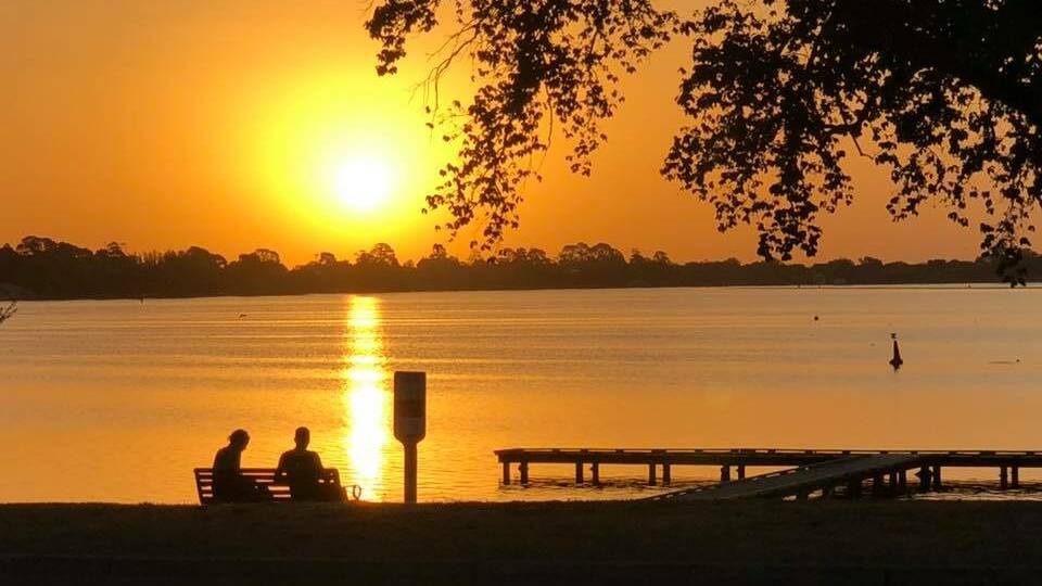 Golden moments in a golden city: the view west over Lake Wendouree as the sun goes down is a favourite. Picture: Paul Nolan