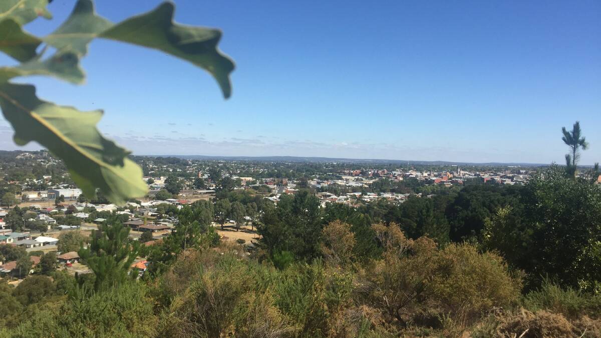The sweeping vista from Black Hill Reserve
