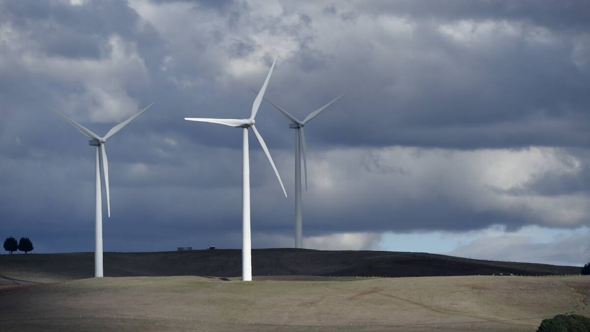 A wind farm in Waubra