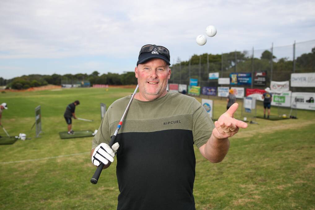 ON TARGET: Ballarat's Mathew Ashton has scored two holes in one this summer and is a regular at the Rotary Club of East Warrnambool competition. Picture: Morgan Hancock 