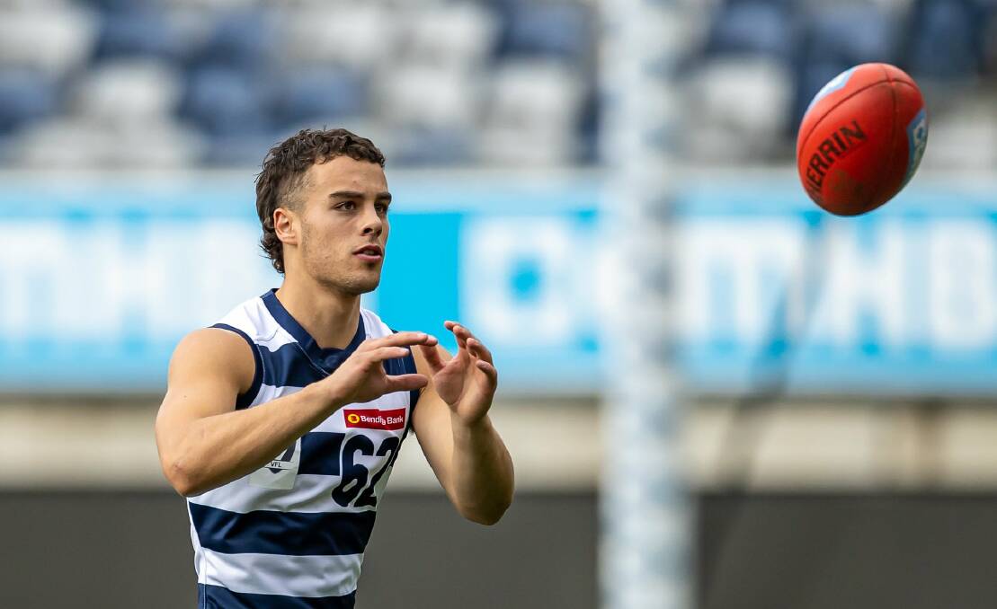 IN THE HOOPS: Marcus Herbert was given a chance to play VFL for Geelong last season. Picture: Arj Giese 